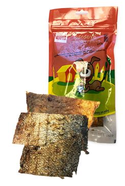 MAPES Pochoutka sušená lososové placičky 100g