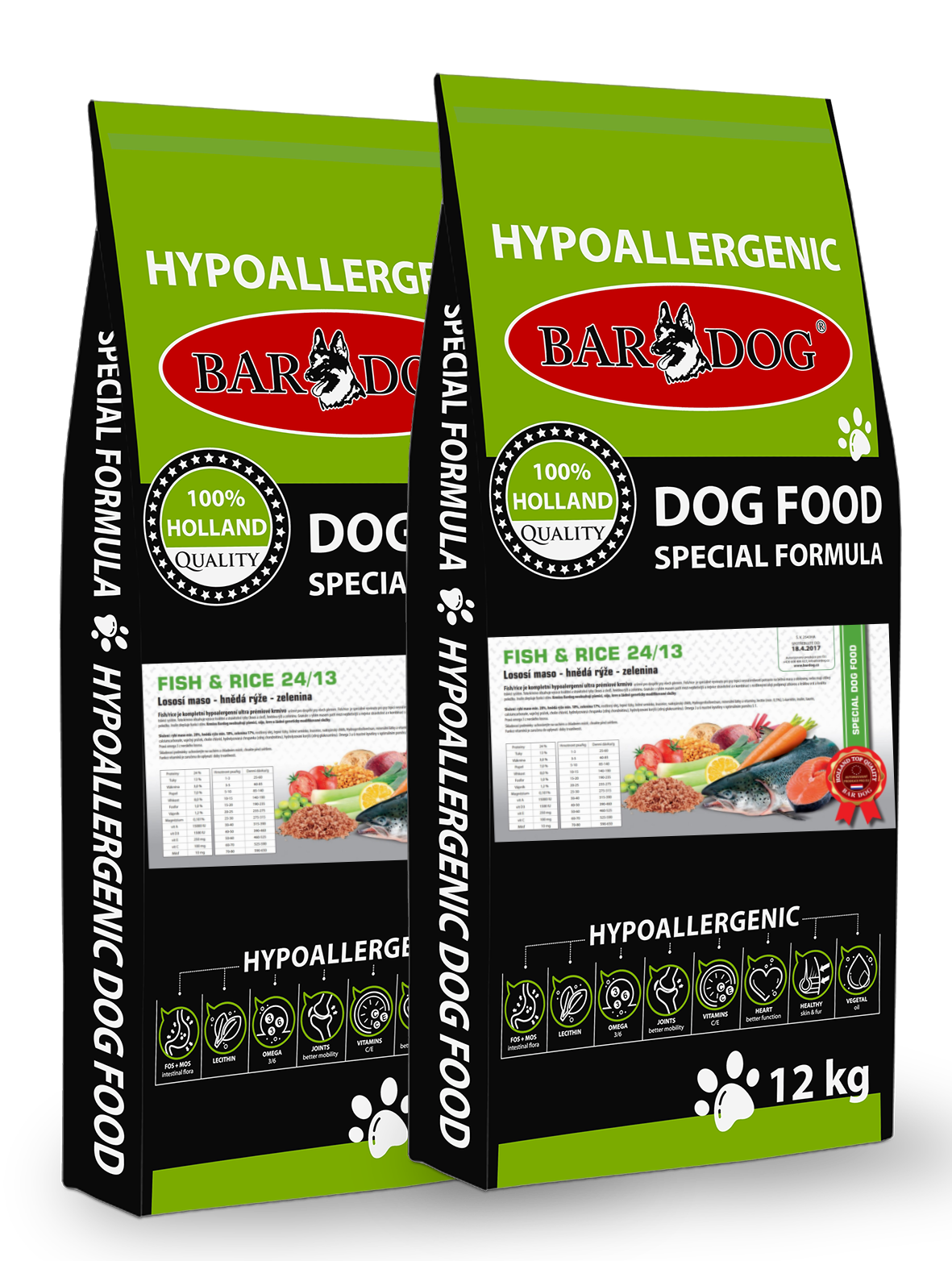 BARDOG FISH & RICE 2 x 12 kg