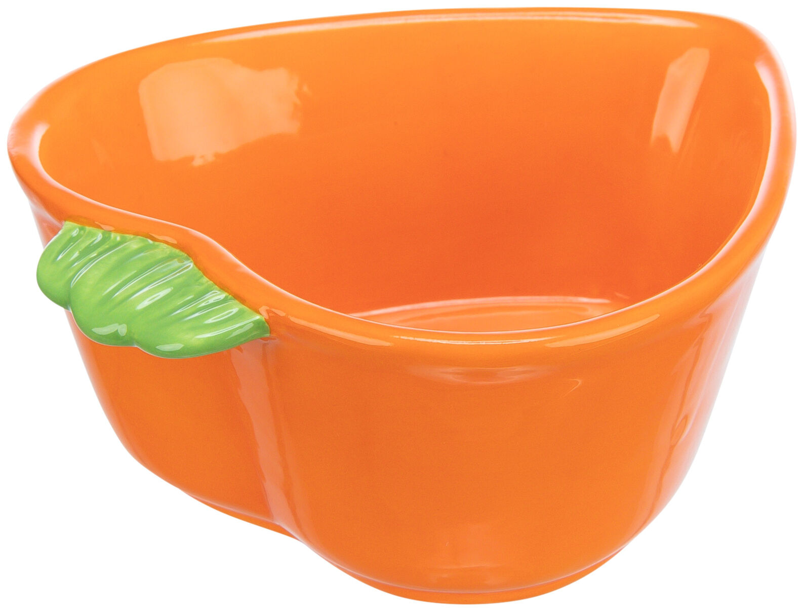 TRIXIE Keramická miska MRKEV (morče,králík), 180 ml/ 12 x 11 cm, oranžová
