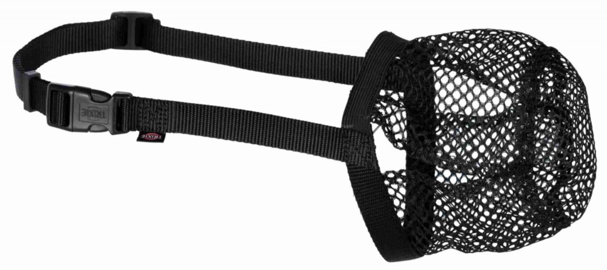 TRIXIE Ochranný náhubek polyester síťka XL černý, 37 cm