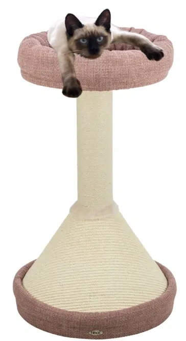 TRIXIE Škrabadlo VIVIANA 80 cm, kuželová základna, lůžko, antická růžová