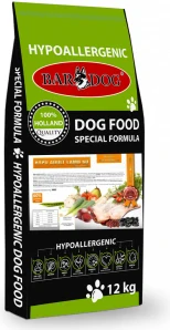 BARDOG Granule Lisované za studena HYPO Adult Lamb 60 12kg