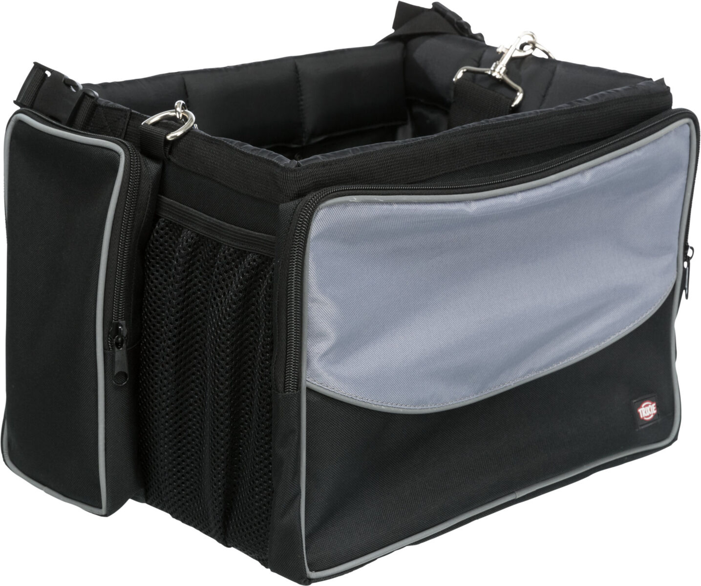TRIXIE Front-Box transportní box na řidítka, 41 x 26 x 26cm, šedá (max. 6kg)