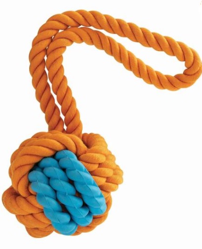Kombinovaný Monty míč přírodní guma a bavlna s poutkem 8,5/29cm HipHop