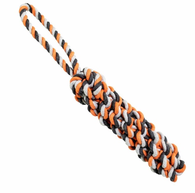 Bavlněný pešek HipHop 40 cm / 215 g šedá, tm.šedá, oranžová