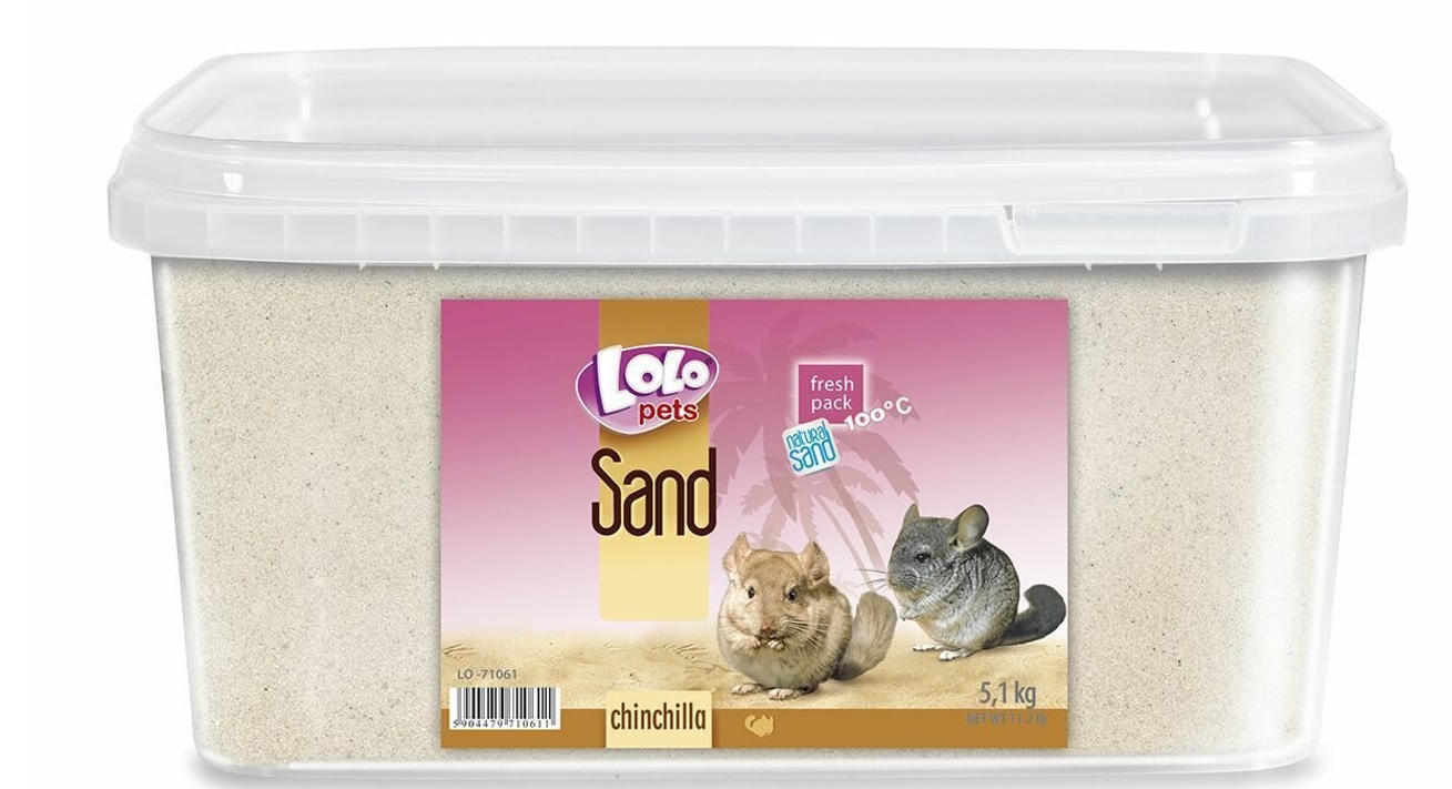 LOLO písek pro činčily v kyblíku 3L 5,1 kg