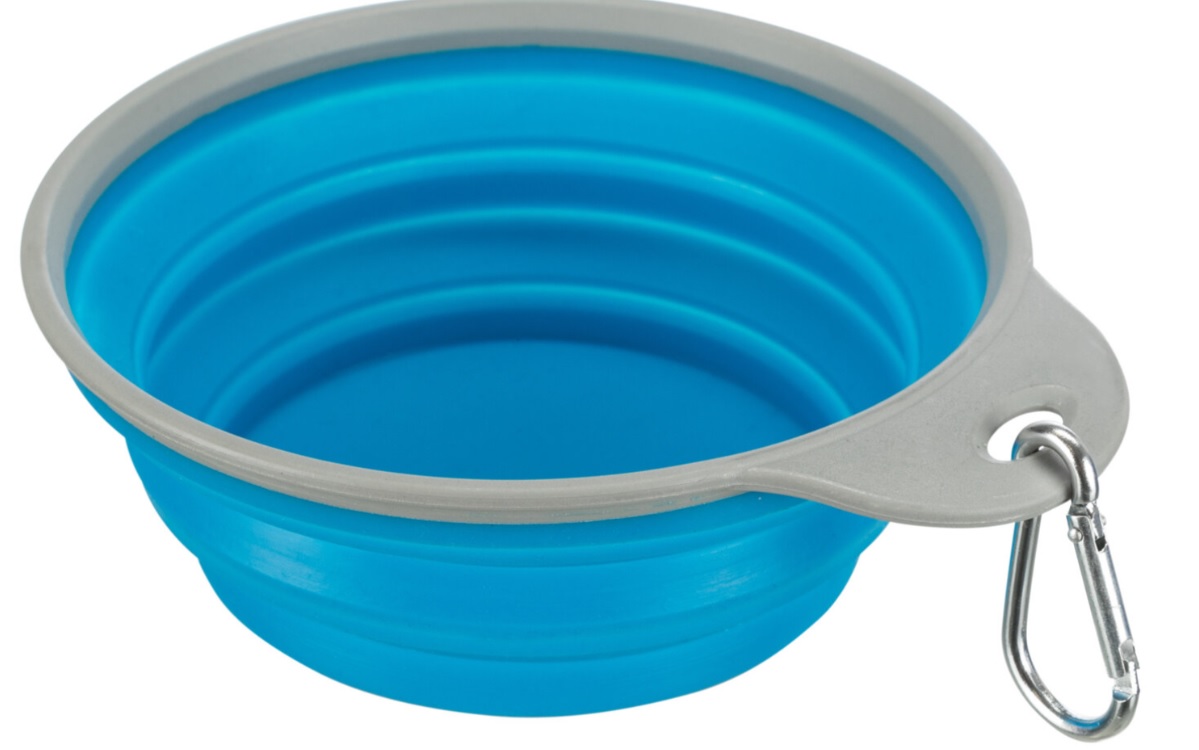 TRIXIE Cestovní silikonová miska s pevným okrajem 1 l/18 cm