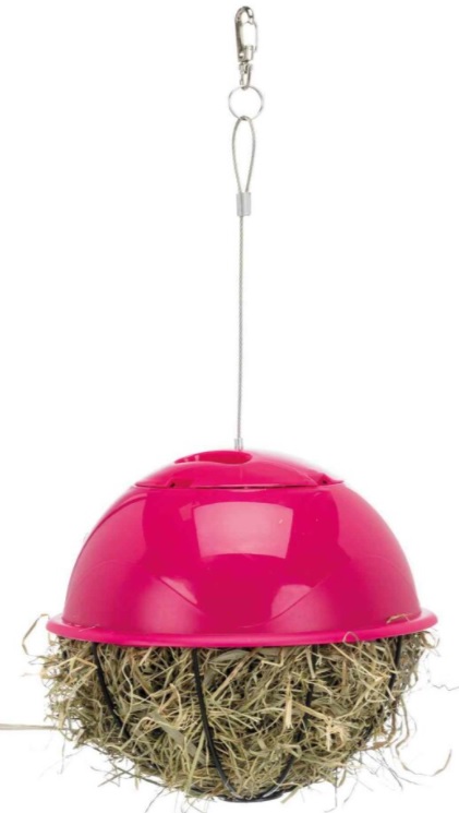 TRIXIE Závěsný míč na potravu napůl plastový/pletivo 16 cm