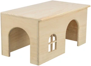 TRIXIE Dřevěný domek s rovnou střechou pro králíky 40 x 20 x 23 cm