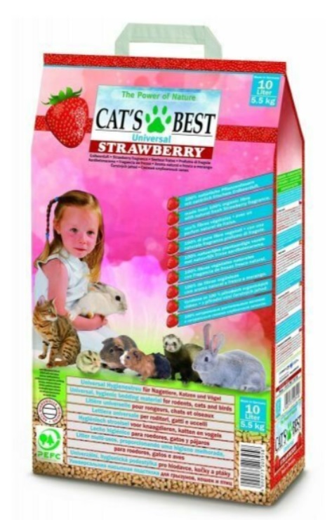Cats Best UNIVERSAL JAHODA 10 L / 5,5 kg - pelety