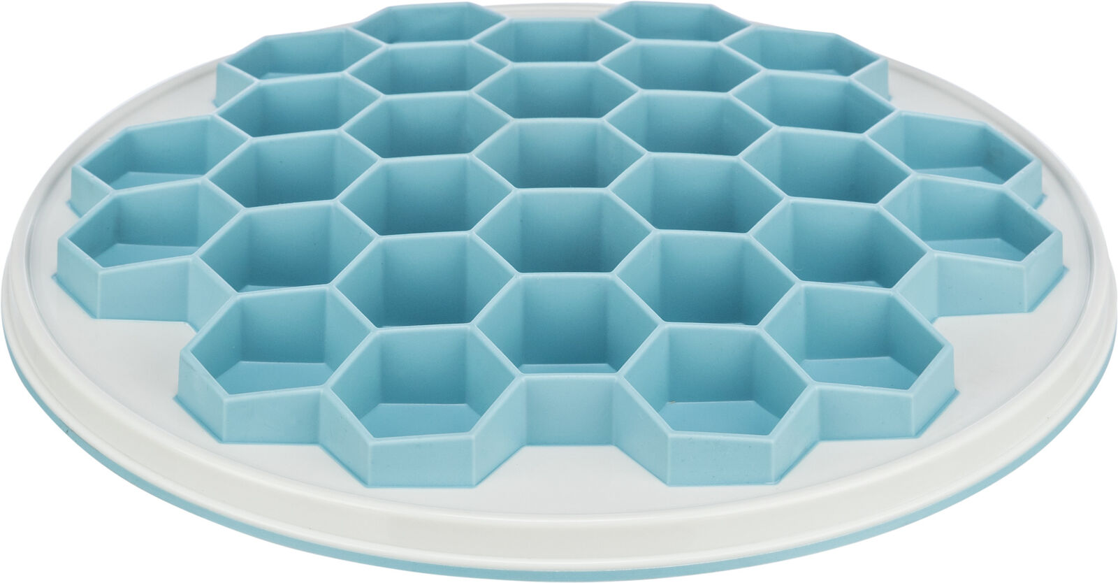 HIVE, talíř k pomalému krmení, ø 30 cm, plast/TRP/TPE, šedá/modrá