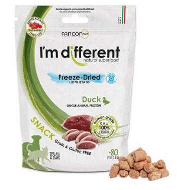I´M DIFFERENT SNACK kachna - mrazem sušený pamlsek, 40 g