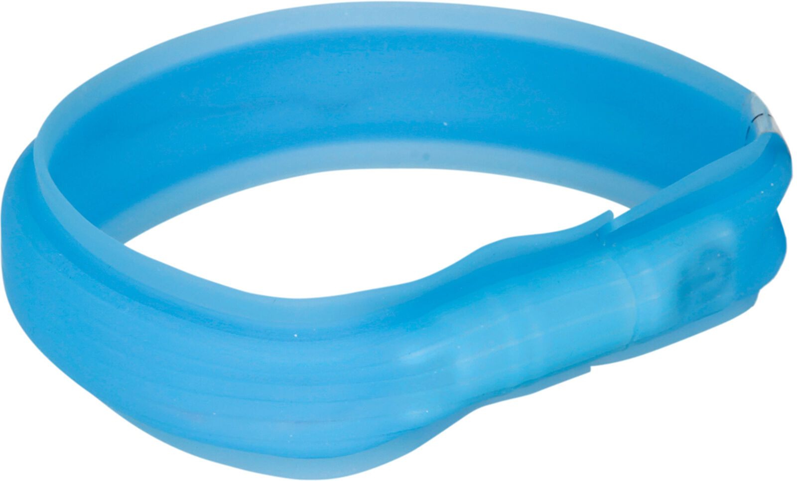 TRIXIE USB svítící obojek PLOCHÝ, modrý (RP 2,10 Kč) M-L: 50 cm/30 mm