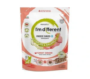 I´M DIFFERENT Turkey DINNER, mrazem sušené raw krmivo s krůtou,  156 g