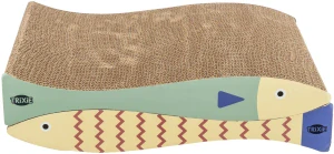 TRIXIE Škrabací karton "ryba", catnip, 2 ks, 40 x 30 x 11 cm, mátová/krémová