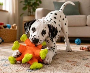 TRIXIE Aqua Toy mořský ježek, plovoucí hračka do vody, 24 cm, oranžová/zelená