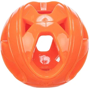 TRIXIE Honeycomb Ball, prodyšný míček, 6 cm, TPR, oranžová