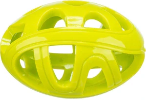 TRIXIE Honeycomb Rugby, prodyšný rygby míč,  11 cm, TPR, limetková