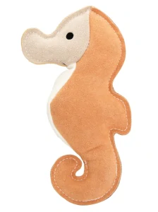 Mořský koník,  23 cm, jutový robustní aport, HIPHOP DOG, krémová/hořčicová