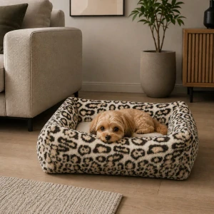 TRIXIE SOFT Edition pelech LEO s okrajem, 60 x 50 cm, krémová/leopardí