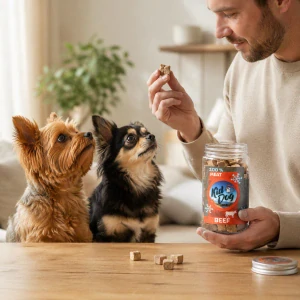 KIDDOG Super Premium 100% freeze dried BEEF CUBES  - čistá hovězí svalovina sušená mrazem 70 g