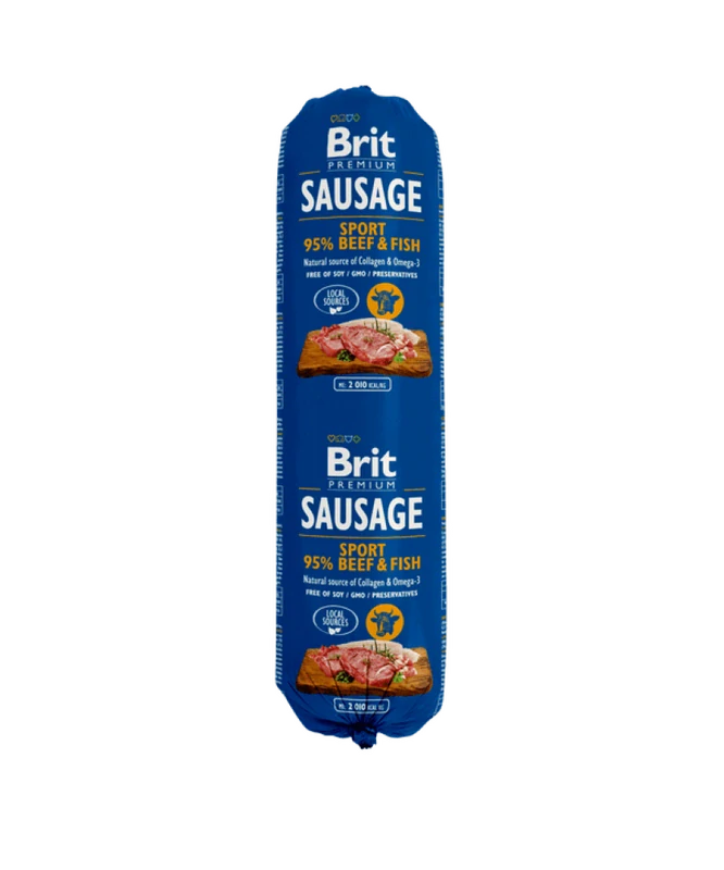 Brit Sausage Beef & Fish-Sport formula 800g