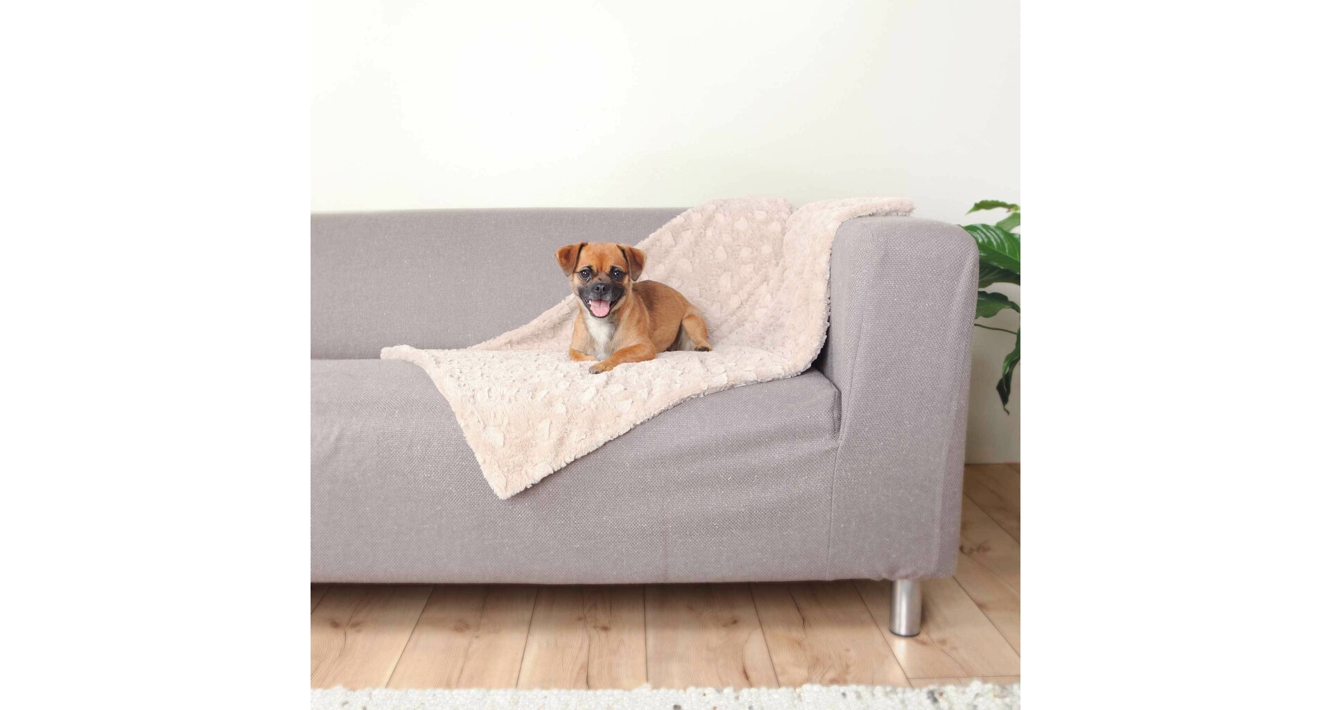 TRIXIE Plyšová deka COSY, béžová 150 x 100 cm