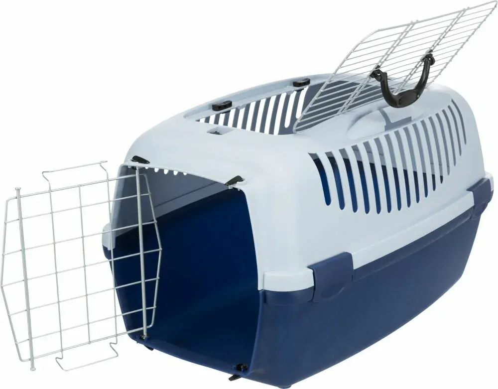 TRIXIE Transport.box CAPRI III otvír.střecha 40x38x61cm (max. 12kg) tmavěmodrá/světlemodrá