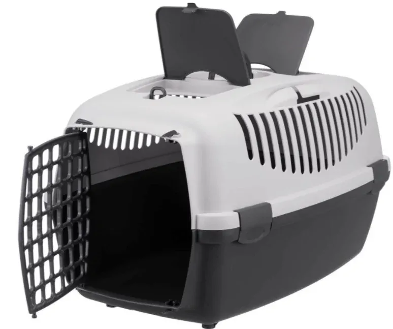 TRIXIE Transportní box CAPRI III 40x38x61cm (max. 12kg) - světle šedá/tmavě šedá