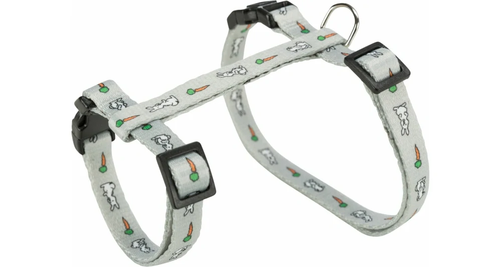 TRIXIE Postroj s vodítkem pro králíka - motiv 25-44/1cm 1,25m
