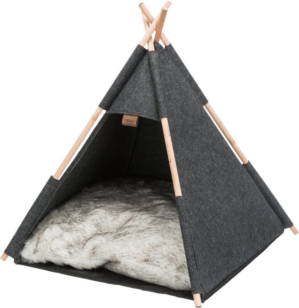 TRIXIE Jeskyňka TIPI, 55 x 65 x 55 cm, plsť, antracit