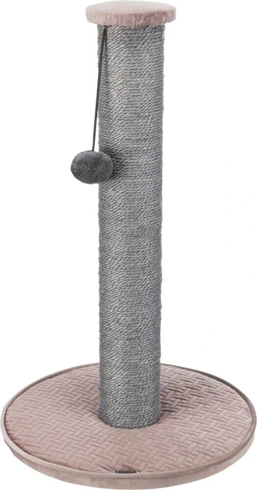 TRIXIE Škrabadlo LIVIA s bambulkou, sloupek 64 cm, starorůžová, sisal/plyš