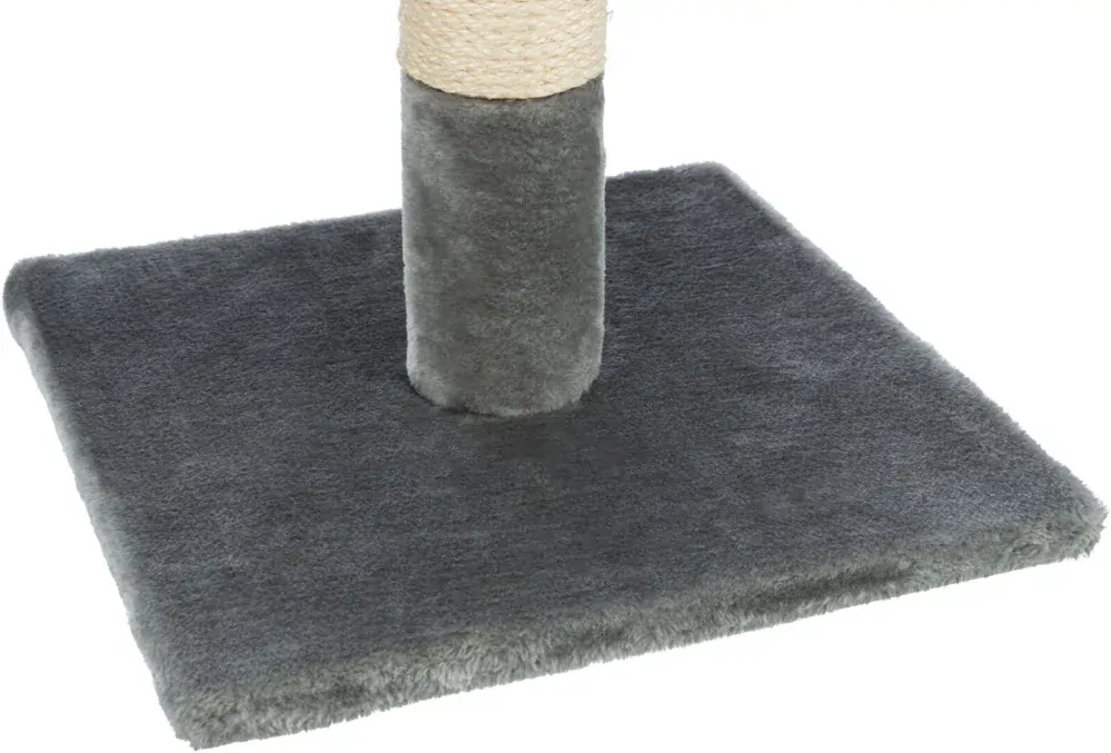 TRIXIE Škrabací sloupek BEANA s odpočívadlem, 9 cm / 69 cm, sisal/plyš, šedá