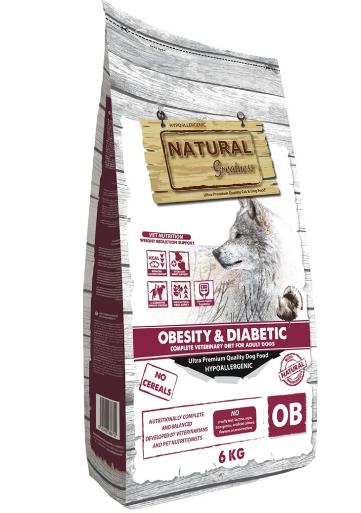 Natural Greatness OBESITY-DIABETIC veterinární dieta pro psy 6 kg