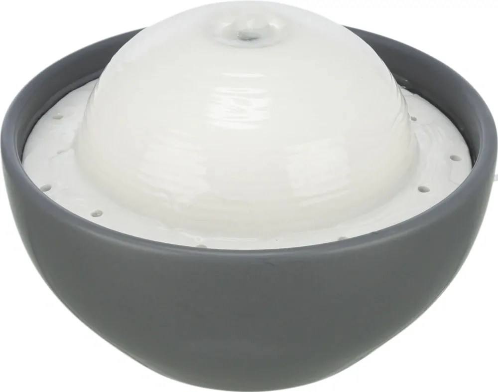 TRIXIE Vital Dome keramická fontánka na pití, 1,5 l/20 x 10 x 20 cm, šedá/bílá (RP 2,90 Kč)