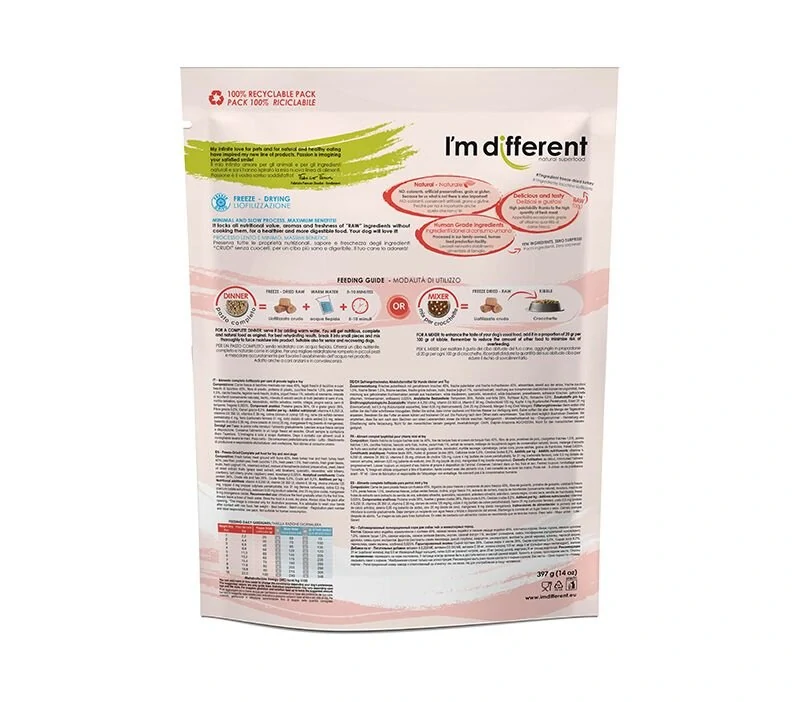 I´M DIFFERENT Turkey DINNER, mrazem sušené raw krmivo s krůtou, 397 g