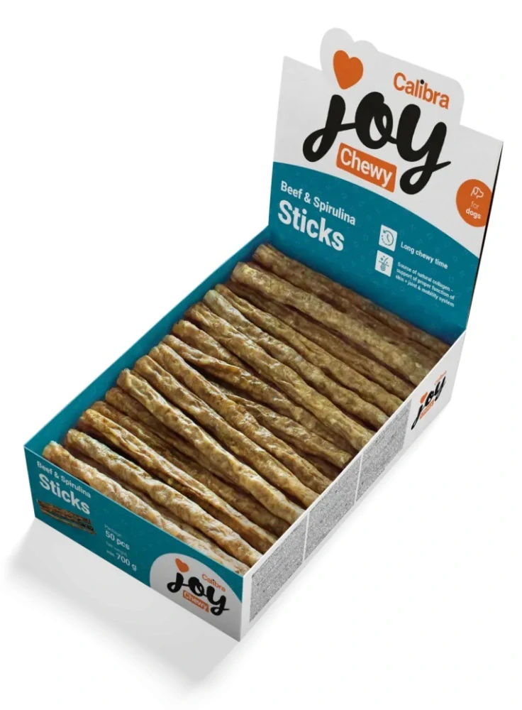 Calibra Joy Dog Chewy Beef & Spirulina Sticks 700g
