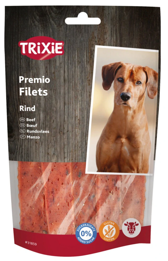 TRIXIE PREMIO Filets,  hovězí filety - 93% masa,  80 g