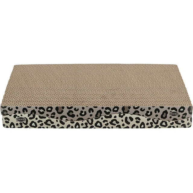 TRIXIE Škrabací karton LEO, vlnovka s catnipem, 44 x 6 x 25 cm, 2 ks, leopardí
