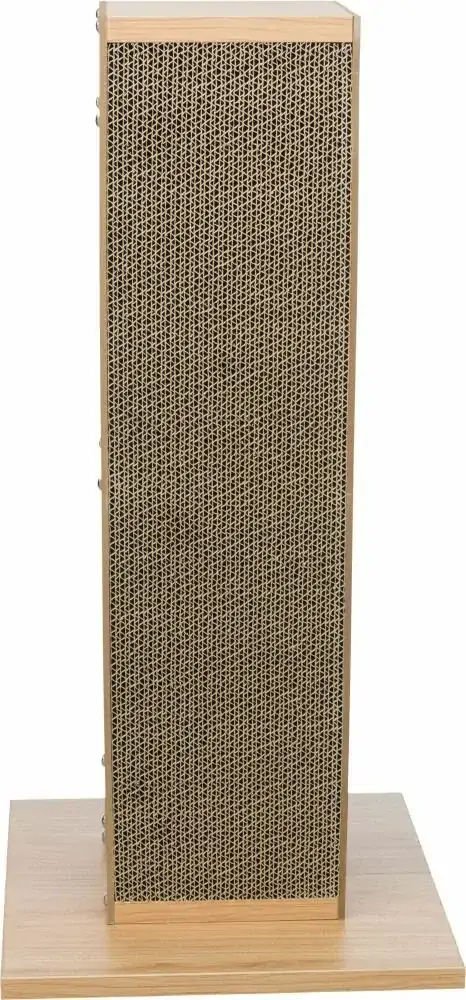 TRIXIE Škrábací sloupek vzhled dřeva, s hračkou, MDF/karton/juta, 62cm
