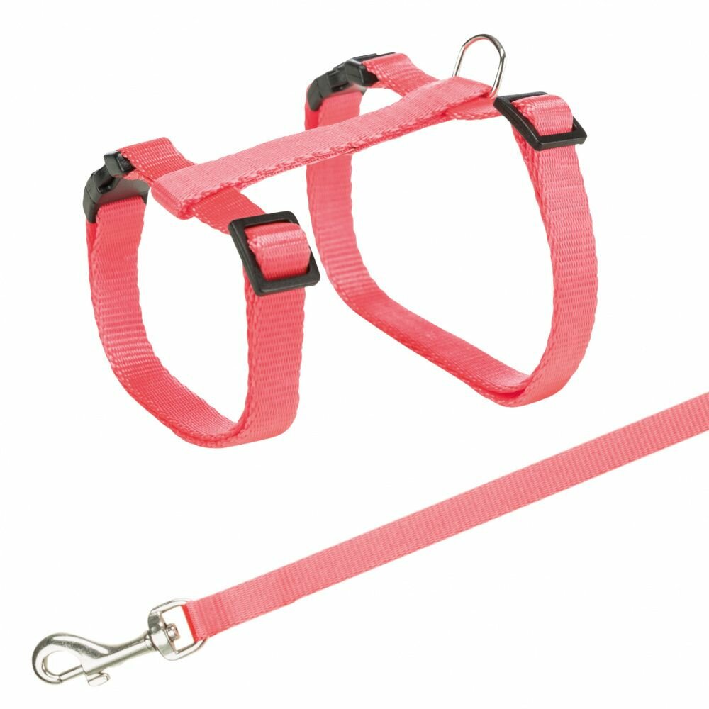 TRIXIE Postroj s rychlouzávěry + vodítko na kočku 27-45cm/10mm 1,2m