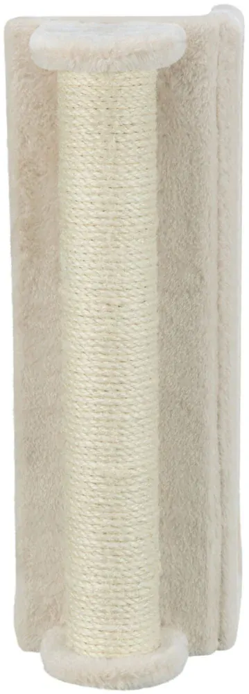 TRIXIE Škrabací rohová deska se sloupkem, 15 x 50 x 15 cm, béžová