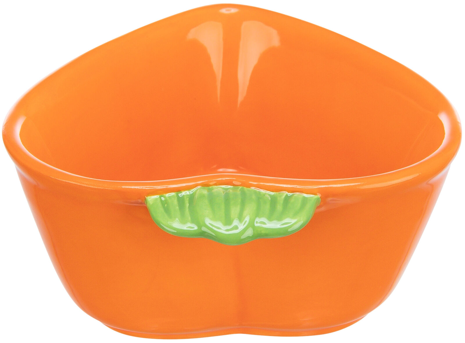 TRIXIE Keramická miska MRKEV (morče,králík), 180 ml/ 12 x 11 cm, oranžová