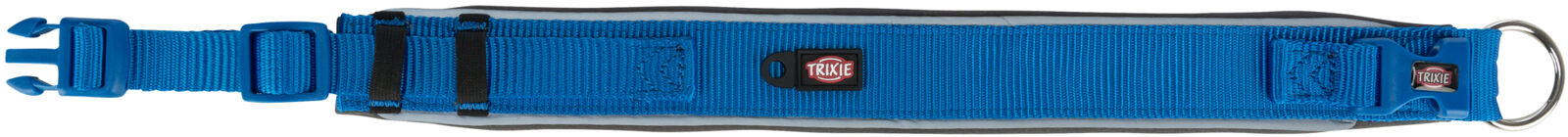TRIXIE PREMIUM obojek extra široký, královská modrá/grafit L: 46-55 cm/50 mm