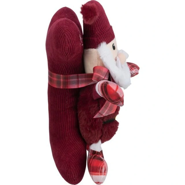 TRIXIE Xmas GIFT SET - vánoční dárková sada hraček (Santa, kost), 30 cm, plyš/látka