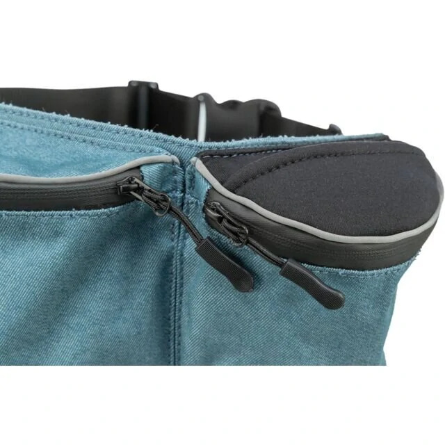 TRIXIE BAGGY Belt 3v1, maxi ledvinka, 44x33x18 cm/pas 62-125 cm, petrolejová