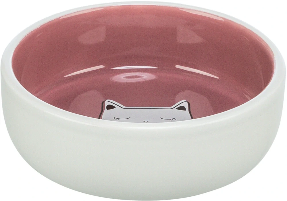 TRIXIE Keramická miska pro kočky, s glazurou 0,3 l/13 cm, různé motivy a barvy
