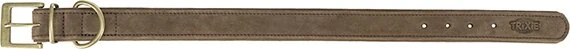 TRIXIE Obojek PURE kožený, hnědá L: 47-54 cm/ 40 mm