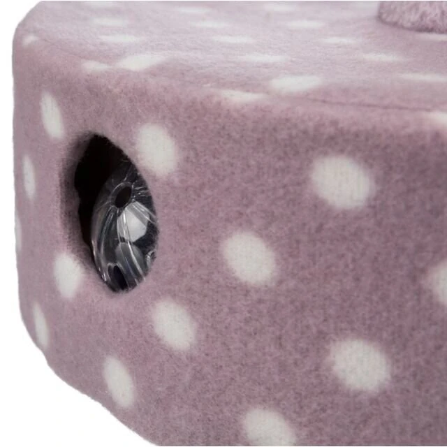 TRIXIE JUNIOR škrabadlo pro koťata ø 26 cm/ 47 cm, fleece/sisal, světlá lila