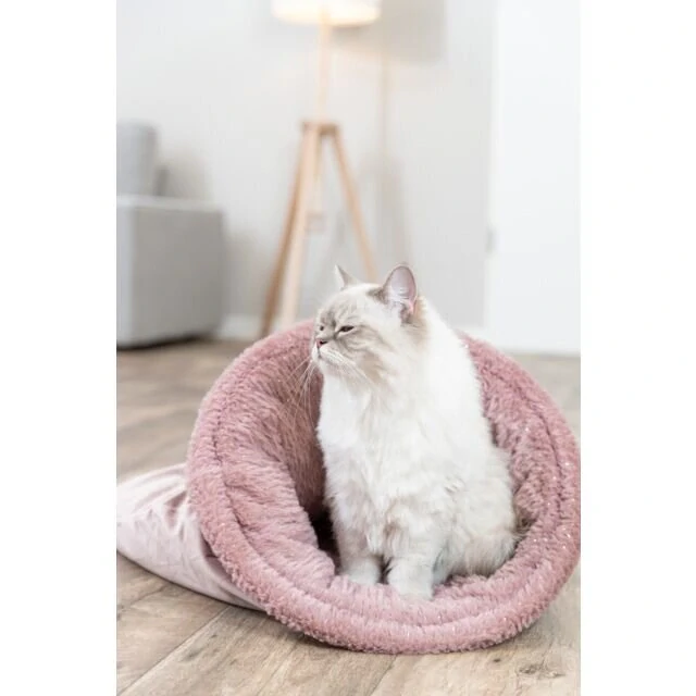 TRIXIE Vánoční sametový vak LIVIA Soft, ø 40 × 60 cm, starorůžová